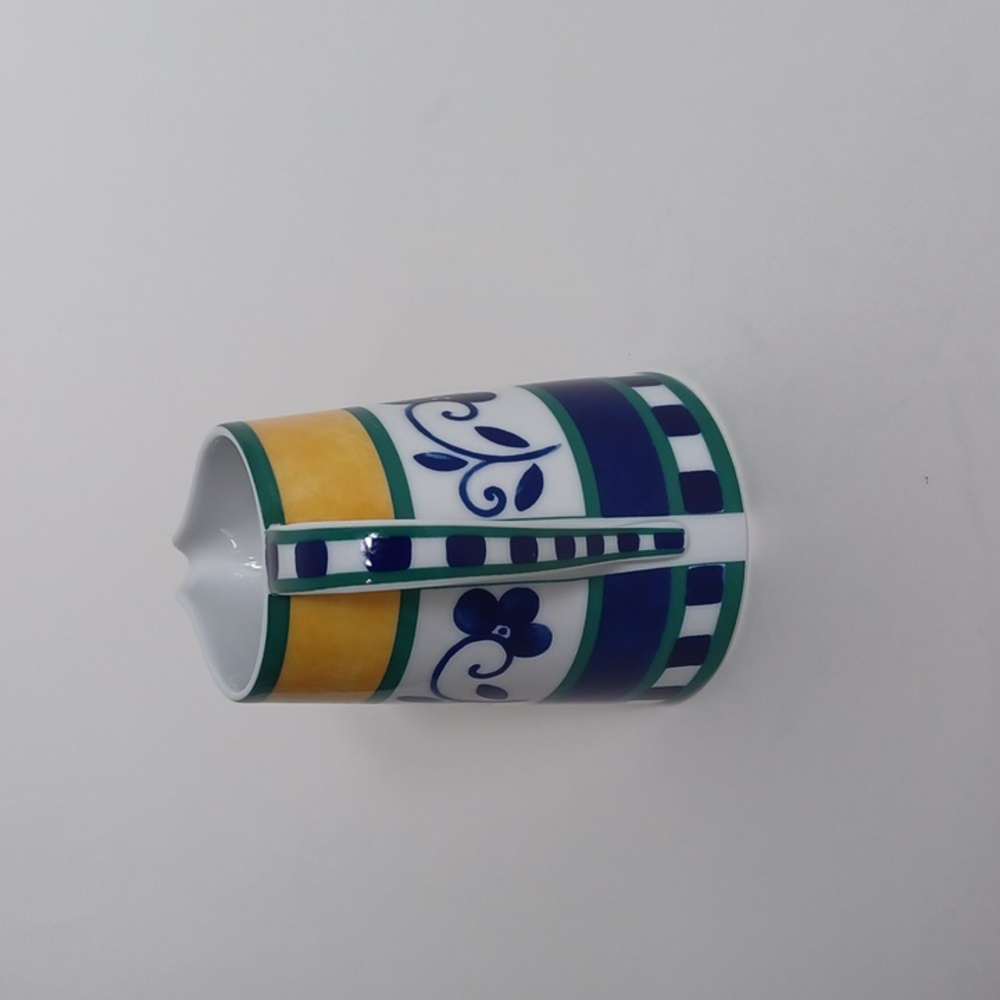 Mikasa Firenze Creamer - Fine China Blue Yellow Green - 8oz - Picture 3 of 7